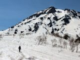 焼山 北面台地にて