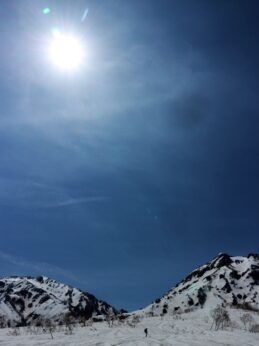 焼山 北面台地にて